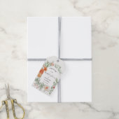 エレガントなガーデンパーティーの花のブライダルシャワー ギフトタグ (より糸付き)