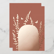 エレガントなガーデンリーフとバタフライのウェディング  