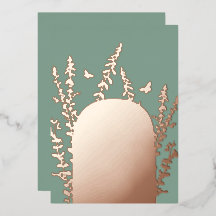 エレガントなガーデンリーフとバタフライのウェディング