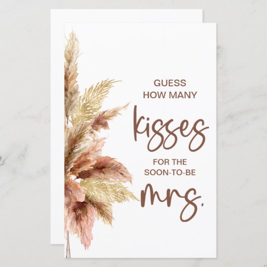 エレガントなキスゲームの看板 何回キス? (正面/裏面)