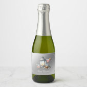 エレガントなキャンプ ブライドの独身最後の週末 スパークリングワインラベル (正面)