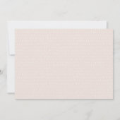 エレガントなキュートなウサギのピンクのチークの子供の写真の誕生日 サンキューカード (裏面)