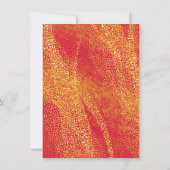 エレガントなキンセアニェラ 輝くスパンコール スペイン風キンセアニェラ 招待状 (裏面)