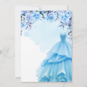 エレガントなキンセアニエラの招待状 招待状 (裏面)