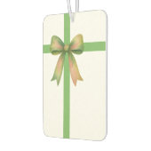 エレガントなギフトボウ – 現代的なクリスマスデザイン カーエアーフレッシュナー (左)