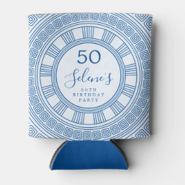 エレガントなギリシャの誕生日パーティー カスタムカラー付き 缶クーラー