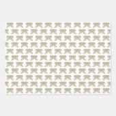 エレガントなギリシャまたはローマの誕生日石要素付き ラッピングペーパーシート (正面2)