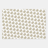 エレガントなギリシャまたはローマの誕生日石要素付き ラッピングペーパーシート (正面)