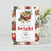 エレガントなクッキー交換パーティー 招待状 (スタンド正面)