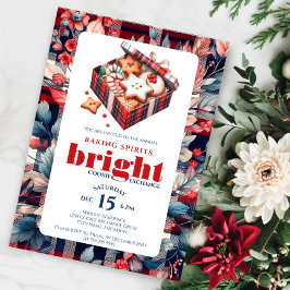 エレガントなクッキー交換パーティー 招待状