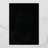 エレガントなクラシックとヴィンテージのフォーマルウェディング 箔招待状 (裏面)