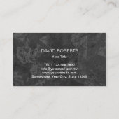 エレガントなクラシックな大理石の背景のモダン 名刺 (裏面)