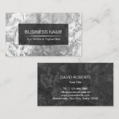 エレガントなクラシックな大理石の背景のモダン 名刺 (正面/裏面)