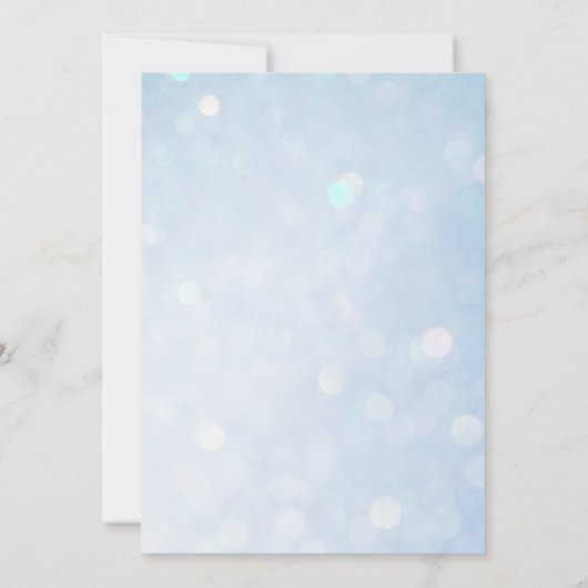 エレガントなクラシックブルーの水彩画 60周年記念 招待状 (裏面)