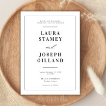 エレガントなクラシック ブラック＆ホワイト ウェディング