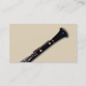 エレガントなクラリネットの名刺 名刺 (裏面)
