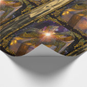 エレガントなクリスマスのギフト ラッピングペーパー (角)