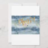 エレガントなクリスマスのパーティの招待状 サンキューカード (裏面)