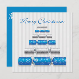 エレガントなクリスマスのボンボン 招待状