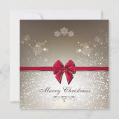 エレガントなクリスマスの招待状 招待状 (裏面)