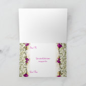 エレガントなクリスマスの挨拶メッセージのブランク シーズンカード (内部)