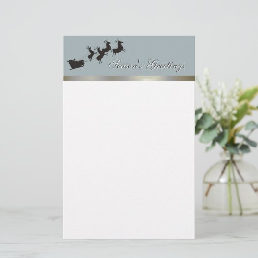 エレガントなクリスマスの文房具 便箋 (スタンド正面)