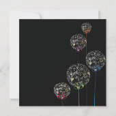 エレガントなクリスマスの球の休日のパーティの招待状 招待状 (裏面)