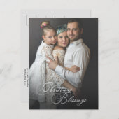 エレガントなクリスマスの祝福のスクリプト｜写真 ポストカード (正面/裏面)