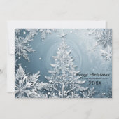 エレガントなクリスマスの風景、クリスマスの挨 シーズンカード (正面)