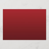 エレガントなクリスマスウェディングメニュー 赤 ゴールド メニュー (裏面)