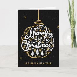 エレガントなクリスマスオーナメント シーズンカード
