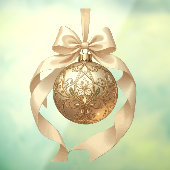 エレガントなクリスマスオーナメント ベージュとブラウン ウィンドウサイン (シート3)