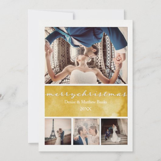 エレガントなクリスマスカード 招待状 (正面)