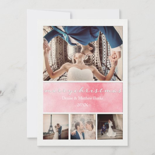 エレガントなクリスマスカード 招待状 (正面)