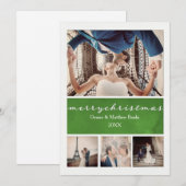 エレガントなクリスマスカード 招待状 (正面/裏面)