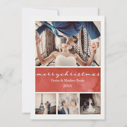 エレガントなクリスマスカード 招待状 (正面)