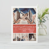 エレガントなクリスマスカード 招待状 (スタンド正面)