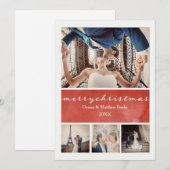 エレガントなクリスマスカード 招待状 (正面/裏面)