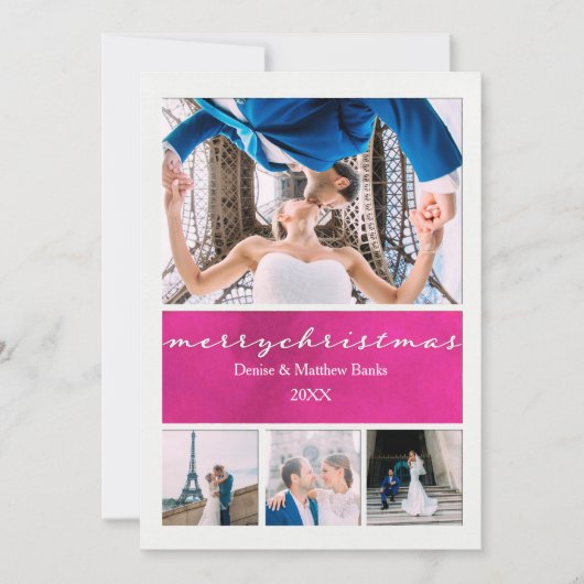 エレガントなクリスマスカード 招待状 (正面)