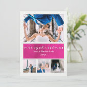 エレガントなクリスマスカード 招待状 (スタンド正面)