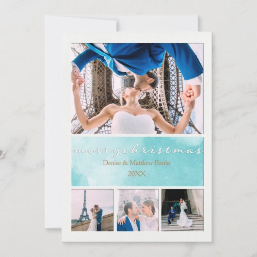 エレガントなクリスマスカード 招待状 (正面)