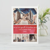 エレガントなクリスマスカード 招待状 (スタンド正面)