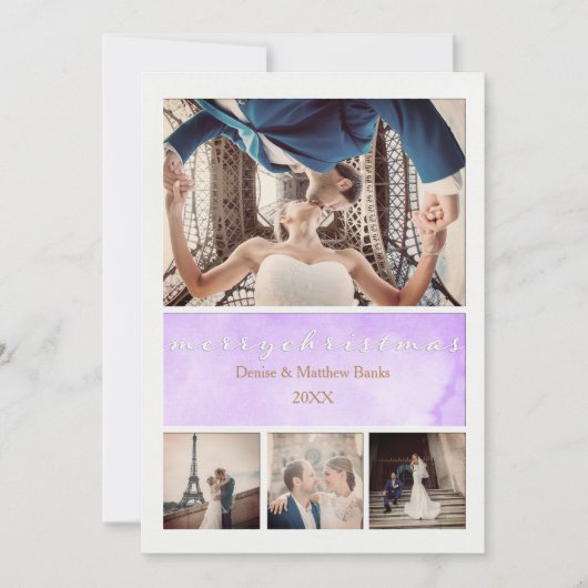 エレガントなクリスマスカード 招待状 (正面)