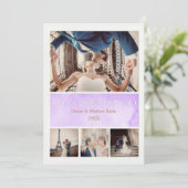 エレガントなクリスマスカード 招待状 (スタンド正面)