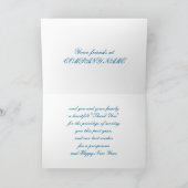 エレガントなクリスマスツリーの企業のな休日の挨拶 シーズンカード (内部)