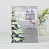 エレガントなクリスマスツリーの招待状 招待状 (スタンド正面)