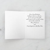 エレガントなクリスマスツリーカード シーズンカード (内部)