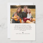 エレガントなクリスマスツリー４　家族のニュース写真 シーズンカード (裏面)