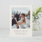 エレガントなクリスマスツリー 結婚して輝く写真 シーズンカード (スタンド正面)