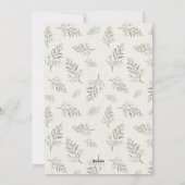 エレガントなクリスマスツリー 結婚 写真 シーズンカード (裏面)